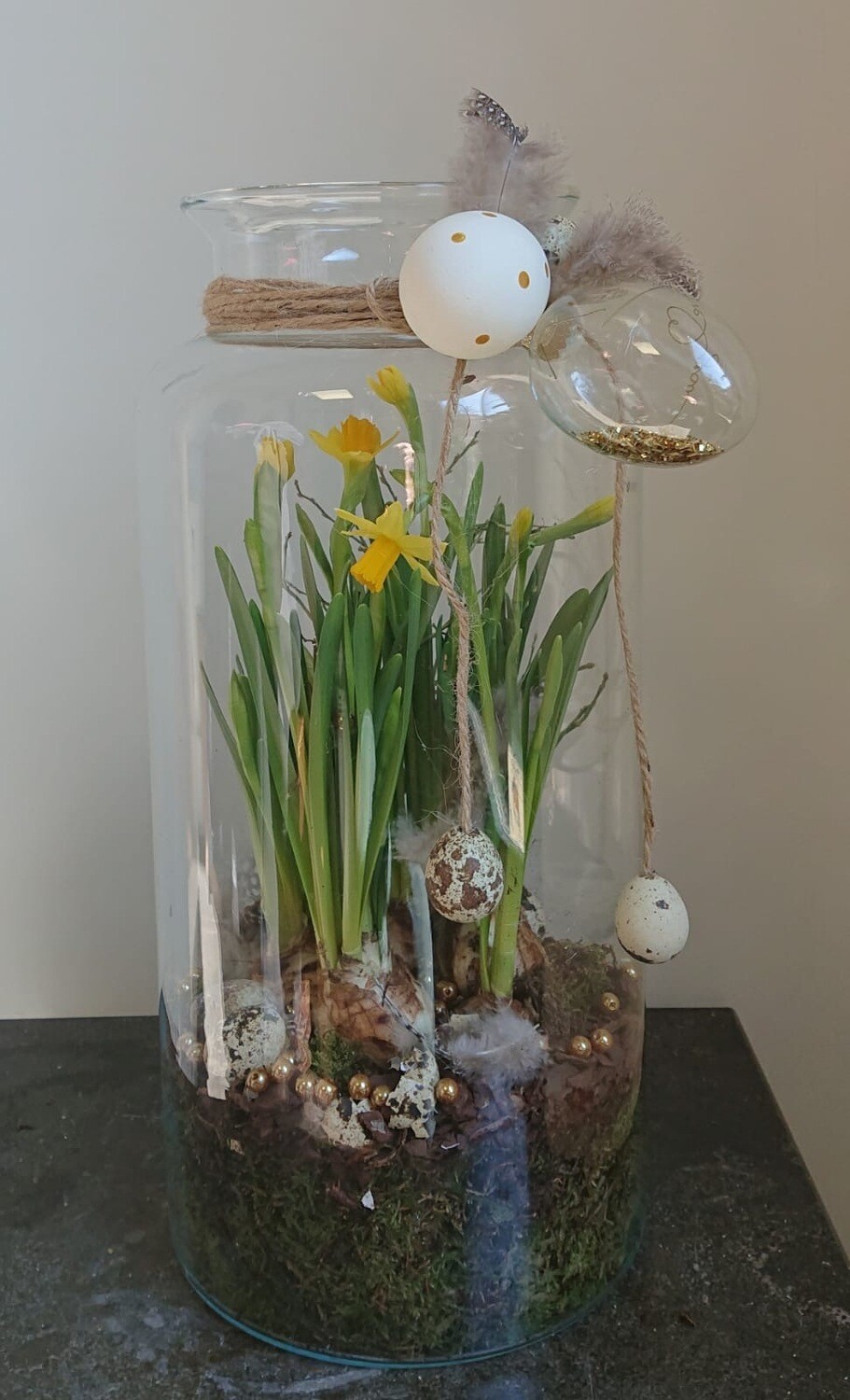 Narcissen in glas