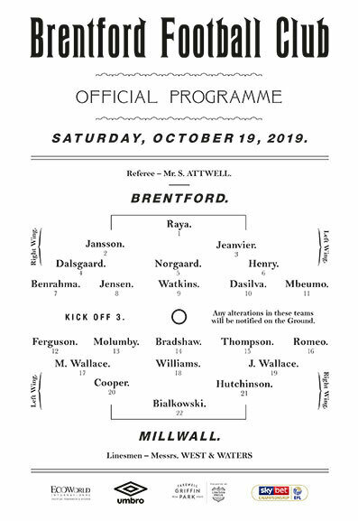 Brentford v Millwall