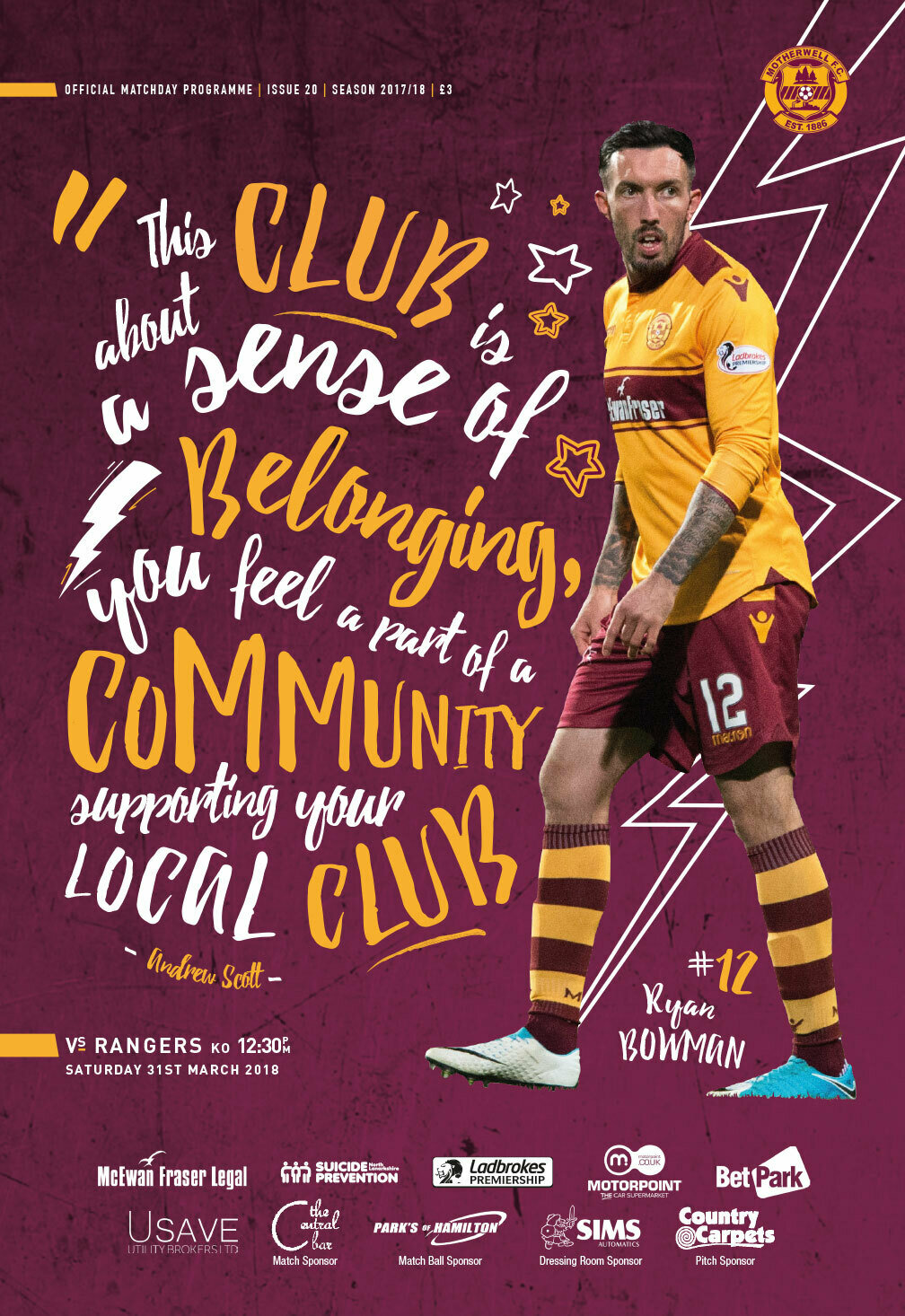 Motherwell v Rangers