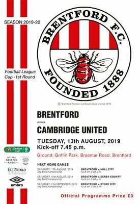 Brentford v Cambridge Utd Brentford v Cambridge Utd