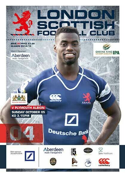 London Scottish v Plymouth Albion