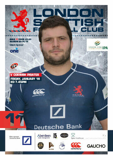 London Scottish v Cornish Pirates