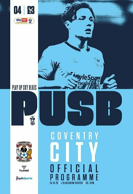 Coventry City v Blackburn Rovers - 24/10/20