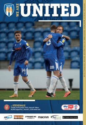 Colchester United v Stevenage - 03/11/20