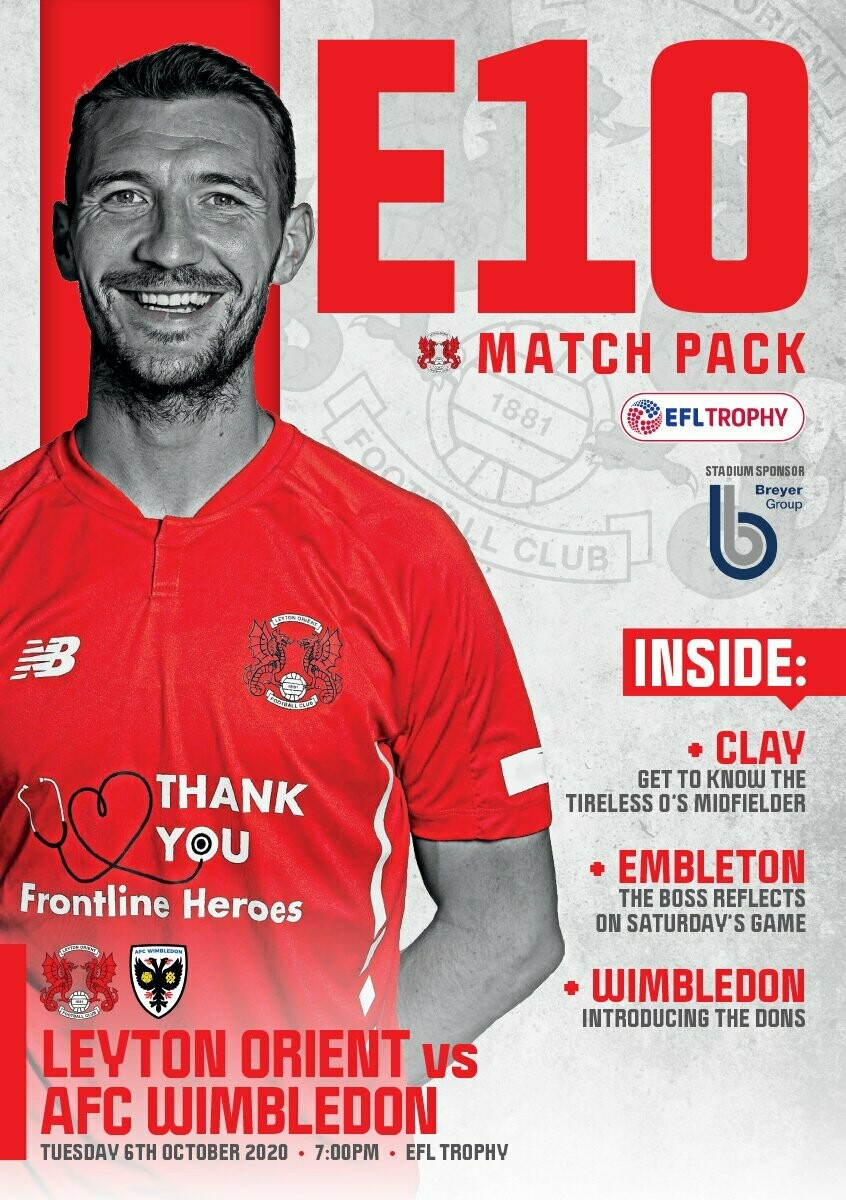 Leyton Orient v AFC Wimbledon - 06/10/20