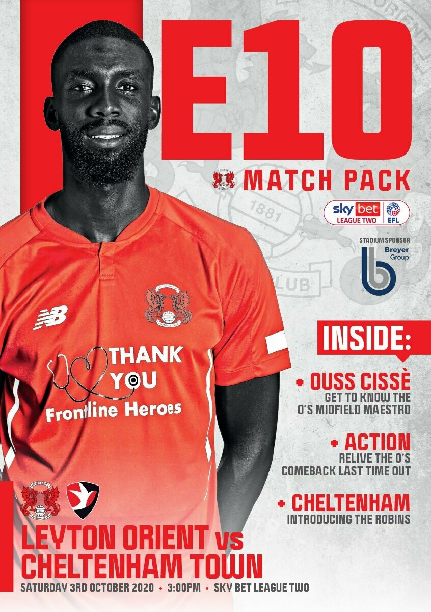 Leyton Orient v Cheltenham Town - 03/10/20