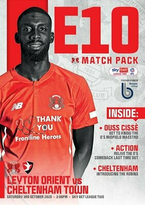 Leyton Orient v Cheltenham Town - 03/10/20
