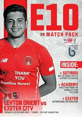 Leyton Orient v Exeter City - 27/10/20