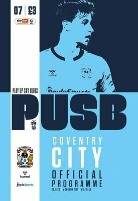Coventry City v Cardiff City - 25/11/20
