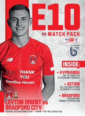 Leyton Orient v Bradford City - 24/11/20