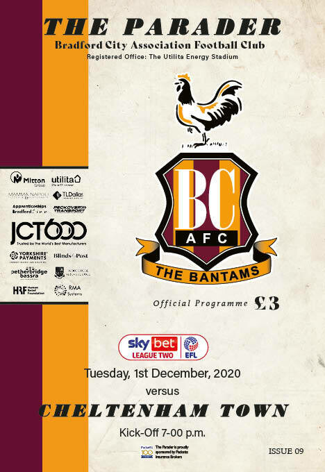 Bradford City v Cheltenham Town - 01/12/20