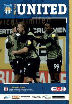 Colchester United v Crawley Town - 01/12/20