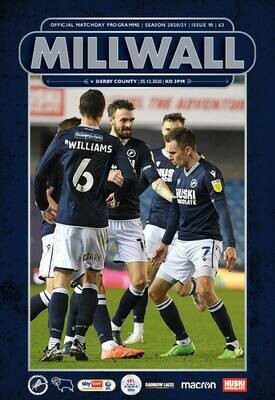 Millwall v Derby County - 05/12/20