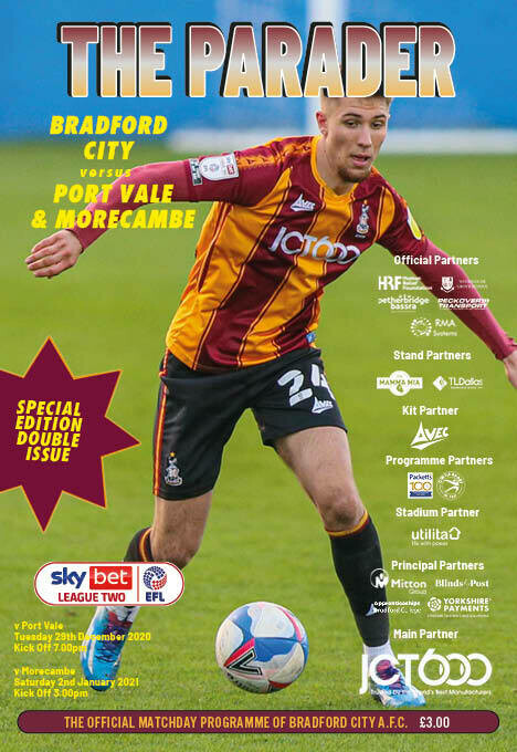 Bradford City v Port Vale / Morecambe - 29/12/20 & 02/01/20