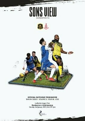 Dumbarton v Airdrieonians - 02/01/21