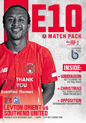 Leyton Orient v Southend United - 29/12/20