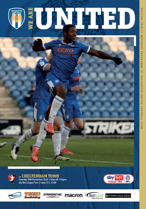 Colchester United v Cheltenham Town - 29/12/20