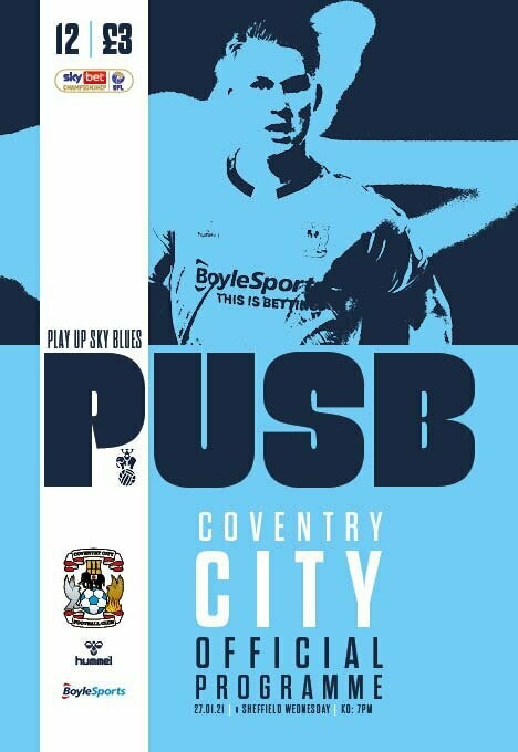 Coventry City v Sheffield Wednesday - 27/01/21