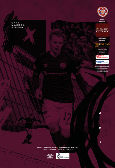 Heart of Midlothian v Dunfermline Athletic - 30/01/21