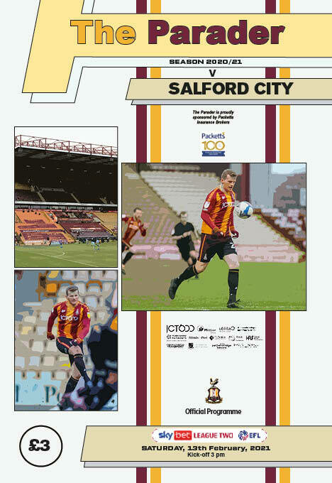 Bradford City v Salford City - 13/02/21