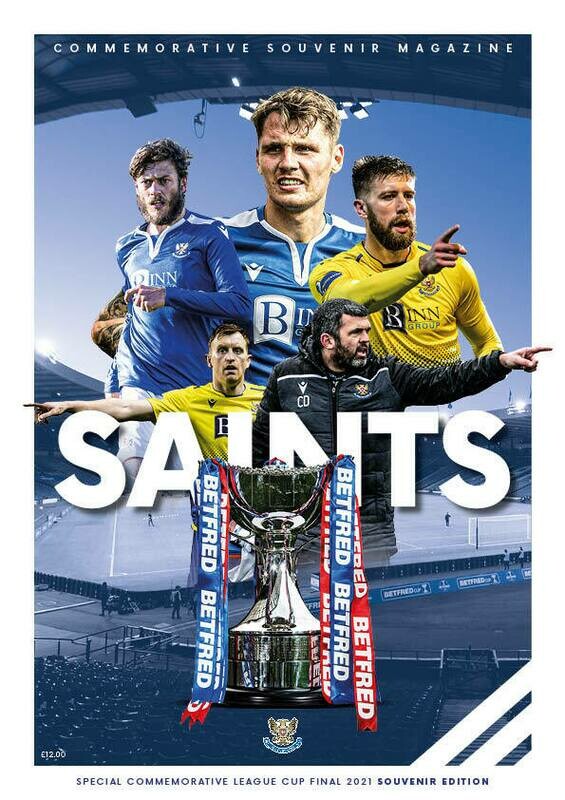 REDUCED - St Johnstone 2021 League Cup Final Souvenir Magazine