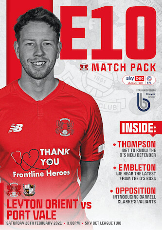 Leyton Orient v Port Vale - 20/02/21