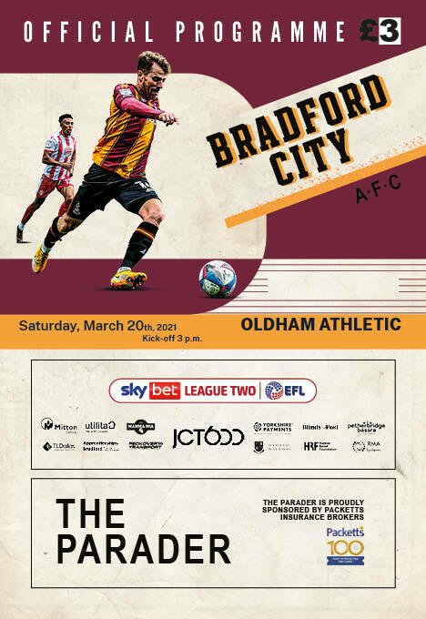 Bradford City v Oldham Athletic - 20/03/21