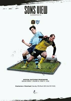 Dumbarton v Peterhead - 27/03/21