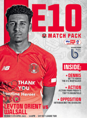 Leyton Orient v Walsall - 05/04/21