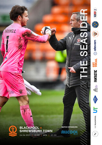 Blackpool v Shrewsbury Town - 24/04/21