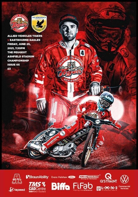 Glasgow Tigers v Eastbourne Eagles - 25/06/21