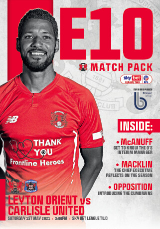 Leyton Orient v Carlisle United - 01/05/21