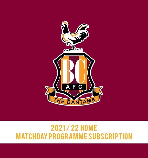 Bradford City 2021/22 Home Subscription