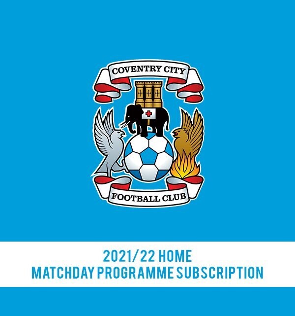 Coventry City 2021/22 Home Subscription