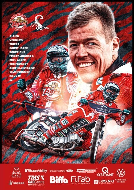 Glasgow Tigers v Scunthorpe Scorpions - 06/08/21