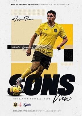 Dumbarton v Airdrieonians - 07/08/21