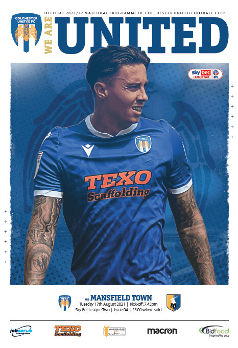 Colchester United v Mansfield Town - 17/08/21