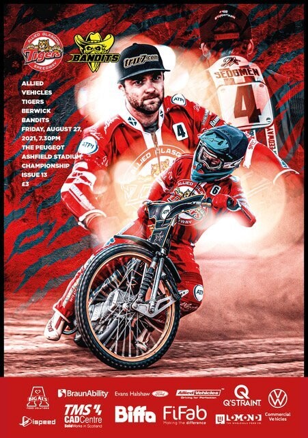 Glasgow Tigers v Berwick Bandits - 27/08/21