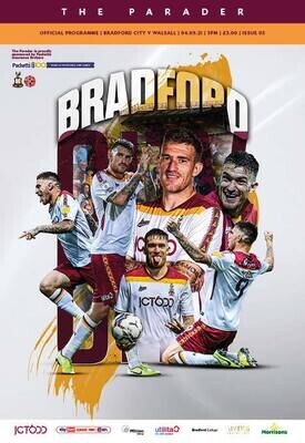 Bradford City v Walsall - 04/09/21