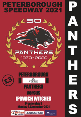 Peterborough Panthers v Ipswich Witches - 06/09/21