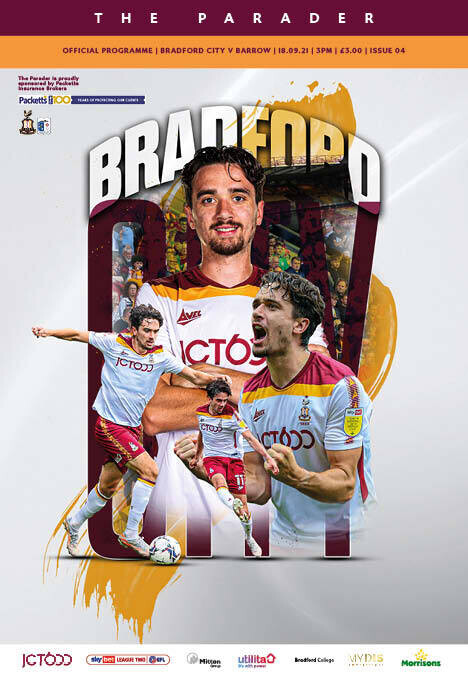 Bradford City v Barrow AFC - 18/09/21