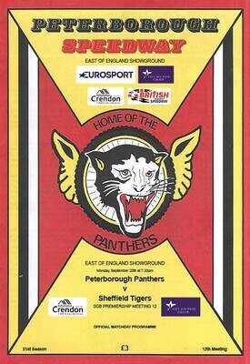 Peterborough Panthers v Sheffield Tigers - 20/09/21