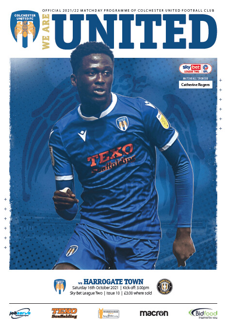 Colchester United v Harrogate Town - 16/10/21