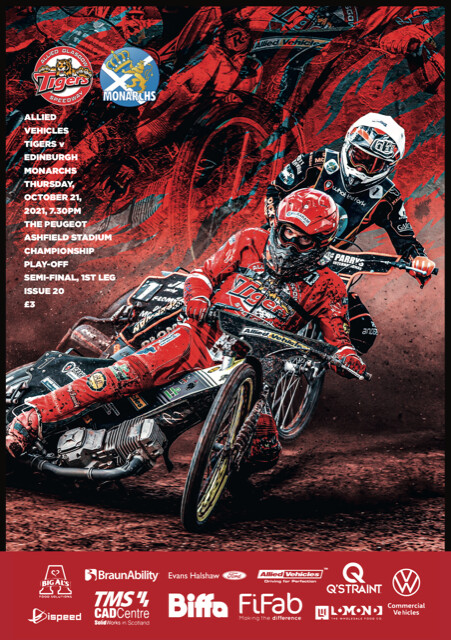 Glasgow Tigers v Edinburgh Monarchs - 21/10/21