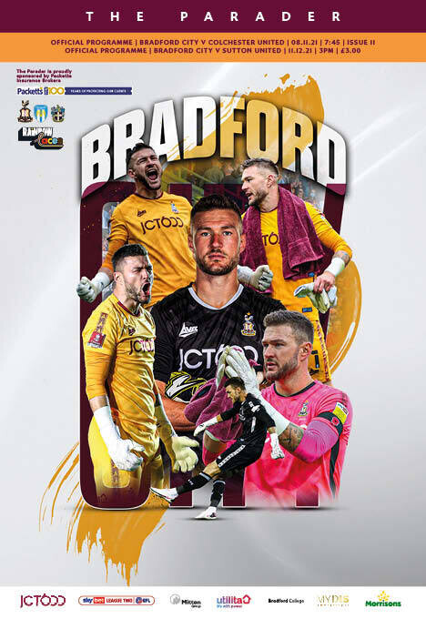 Bradford City v Colchester United / Sutton United - 2 IN 1