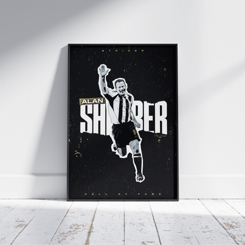A4 POSTER - 'Alan Shearer' Hall of Fame