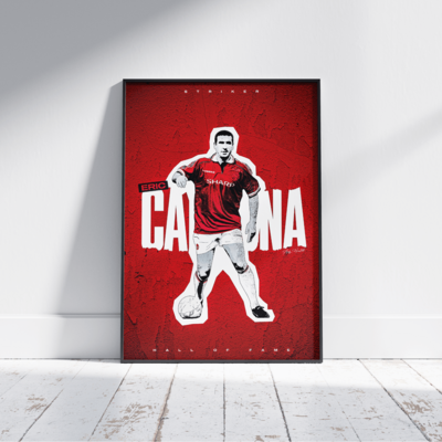 A4 POSTER - 'Eric Cantona' Hall of Fame