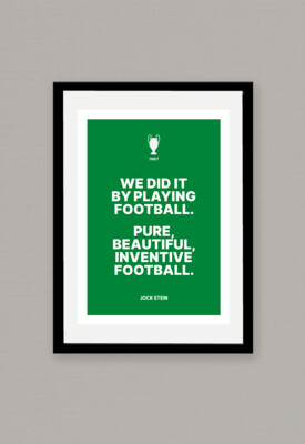 A4 POSTER - 'Jock Stein Quote, Celtic'