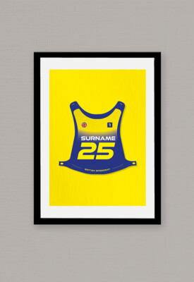 A4 Personalised Speedway Racejacket Poster 1
