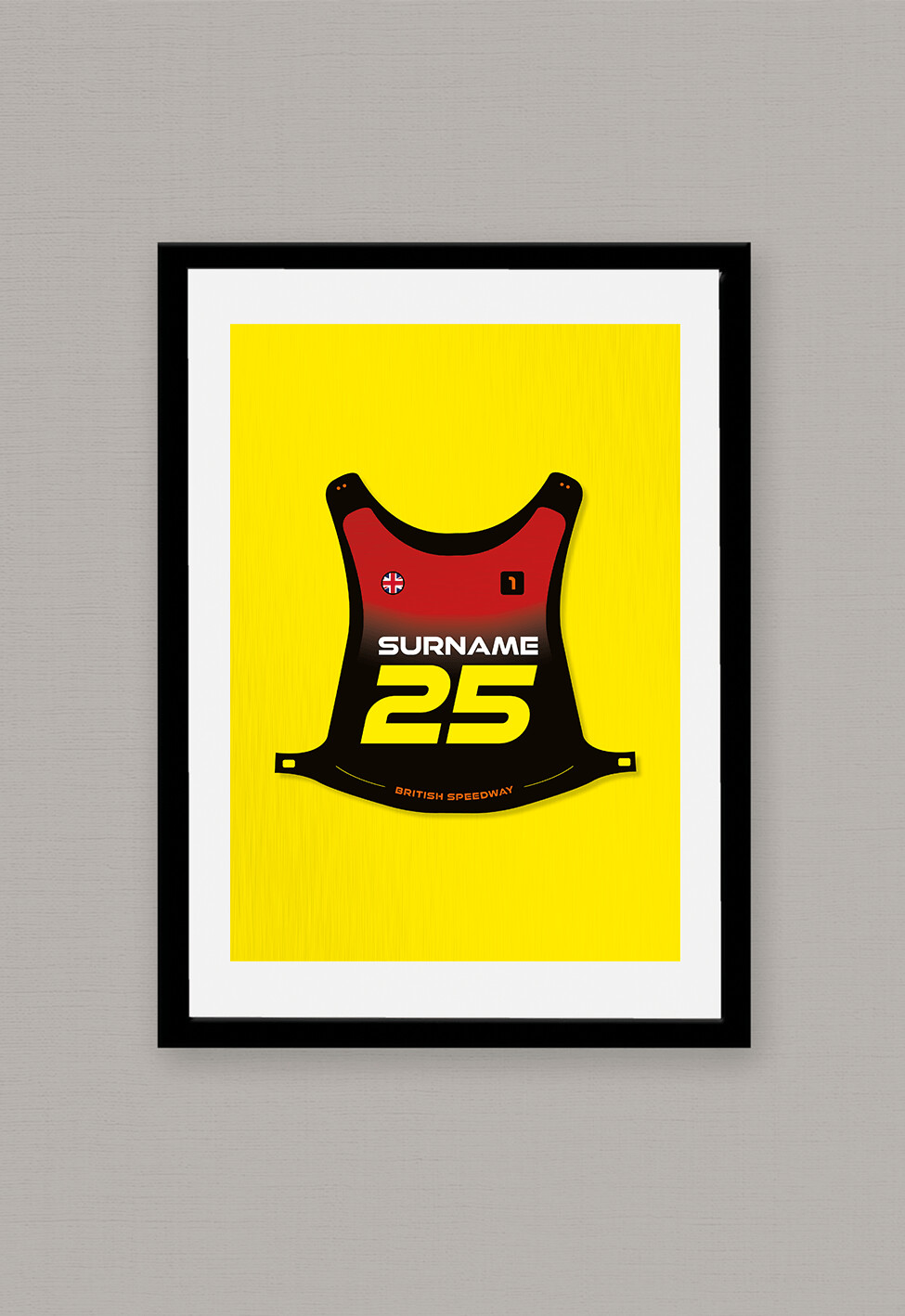 A4 Personalised Speedway Racejacket Poster 3